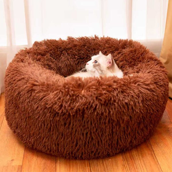 Long Plush Cat Bed