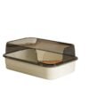 Semi-Enclosed Cat Litter Box