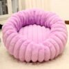 Striped Donut Pet Bed