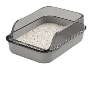Semi-Enclosed Cat Litter Box