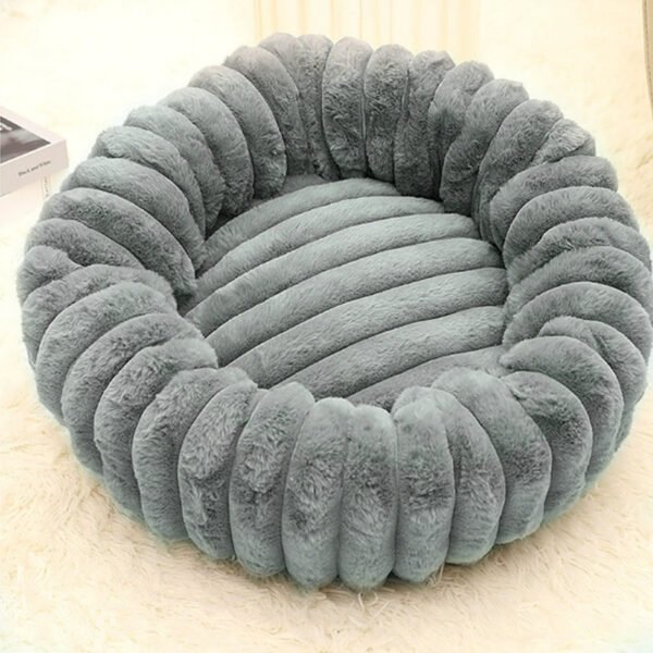 Striped Donut Pet Bed