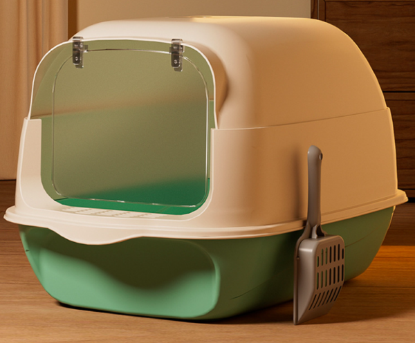 Fully Enclosed Cat Litter Box