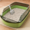 Semi-Enclosed Cat Litter Box