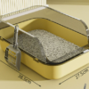 Semi-Enclosed Cat Litter Box