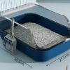Semi-Enclosed Cat Litter Box