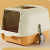 Fully enclosed cat litter box