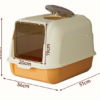Fully enclosed cat litter box