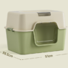 Fully enclosed cat litter box