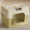 Fully enclosed cat litter box