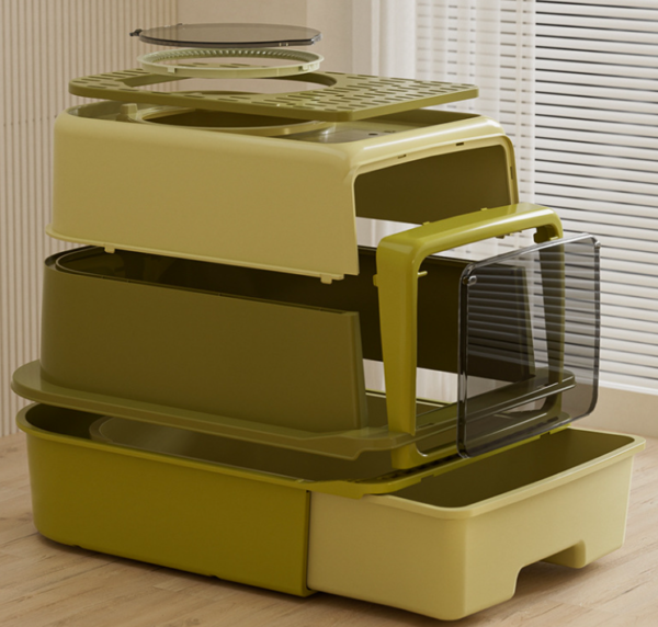 Drawer-Type Cat Litter Box