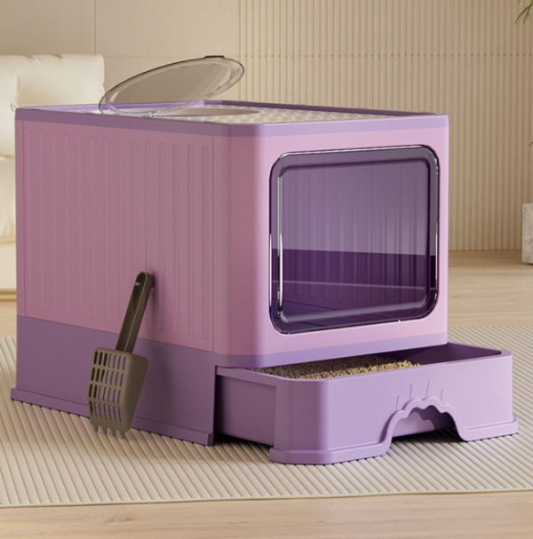 Drawer-Type Cat Litter Box