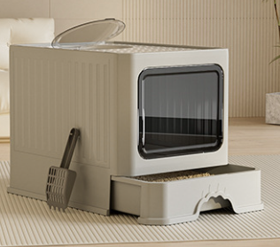 Drawer-Type Cat Litter Box