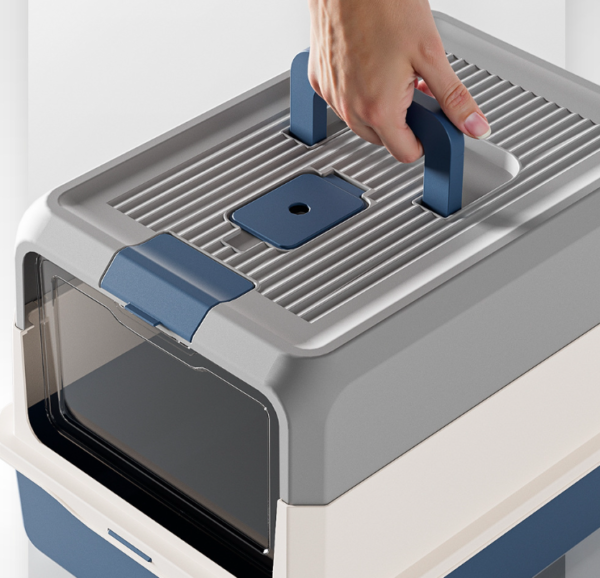 Fully Enclosed Cat Litter Box