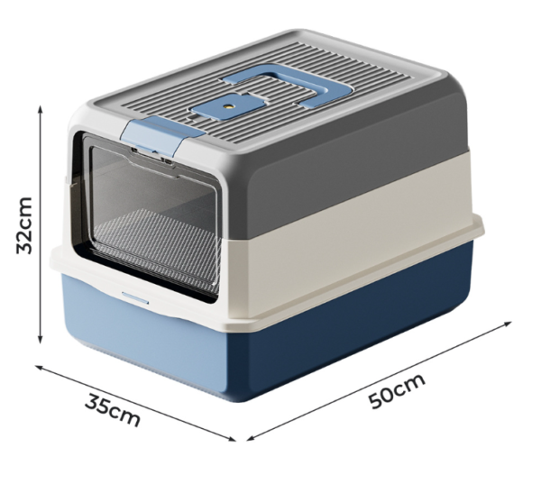 Fully Enclosed Cat Litter Box