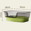 Large Square Cat Litter Box