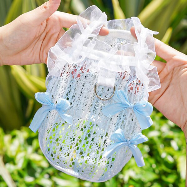 Pet hollow-out lace vest