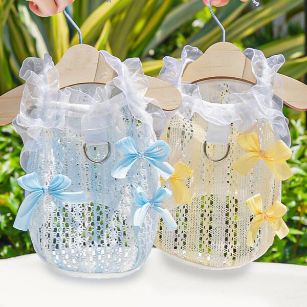 Pet hollow-out lace vest