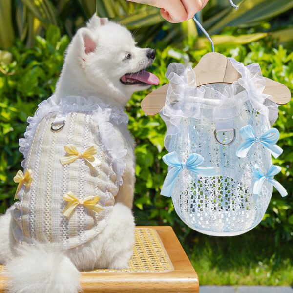 Pet hollow-out lace vest