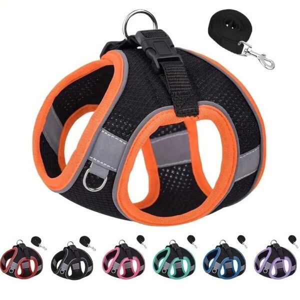 Vest-style small dog harness#HP199TZ