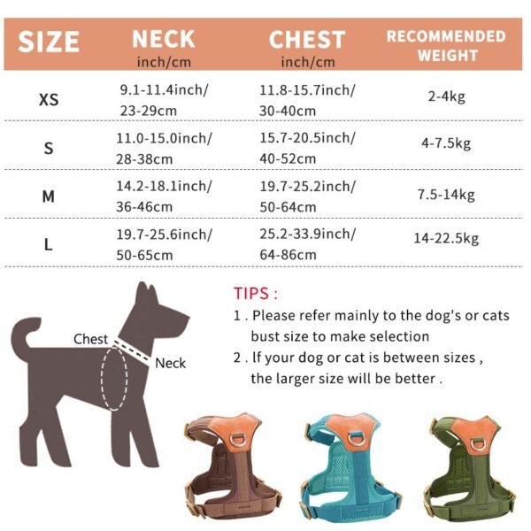 Vest-style dog harness#HP374