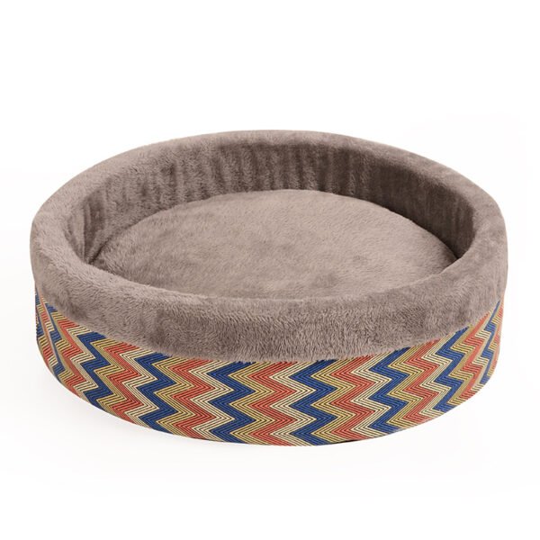 Thickened, Warm, Round Pet Bed for Autumn and Winter#0059