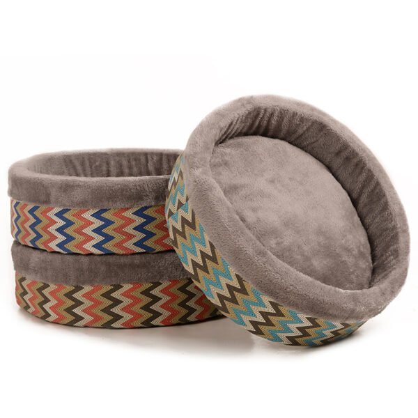 Thickened, Warm, Round Pet Bed for Autumn and Winter#0059