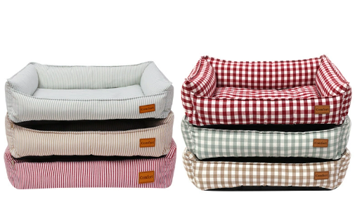 All-season removable and washable dog and cat bed