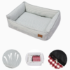 All-season removable and washable dog and cat bed