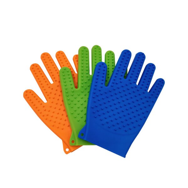 Double-Sided Silicone Pet Grooming Glove