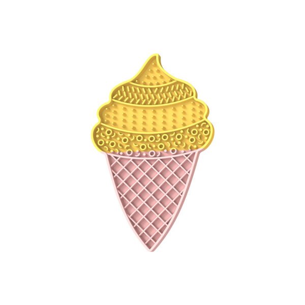 Anti-Choking Silicone Lick Mat (Ice Cream Design)