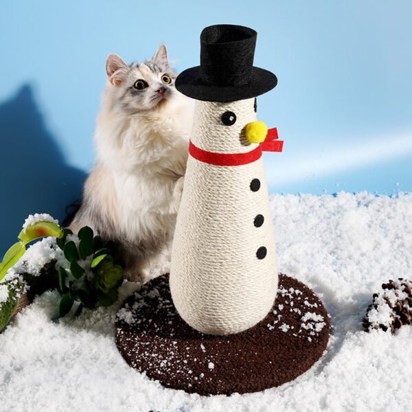 Snowman Cat Scratching Post