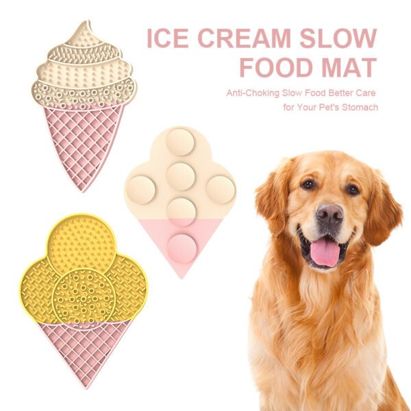 Anti-Choking Silicone Lick Mat (Ice Cream Design)