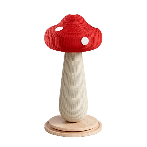 Red Mushroom Sisal Cat Scratcher
