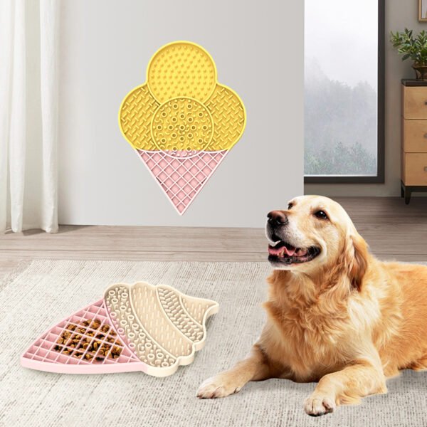 Anti-Choking Silicone Lick Mat (Ice Cream Design)