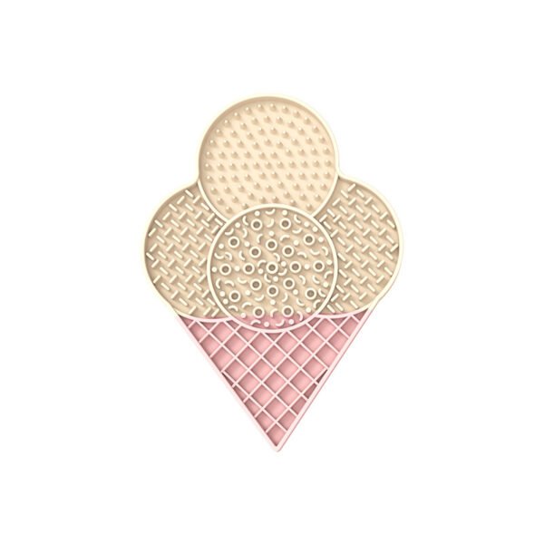 Anti-Choking Silicone Lick Mat (Ice Cream Design)