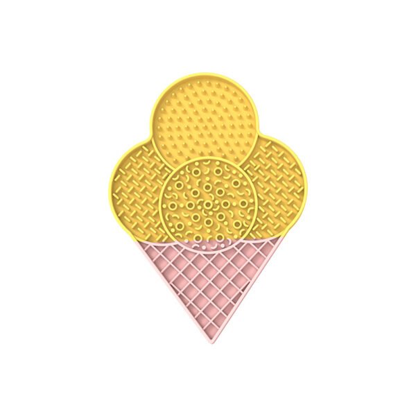 Anti-Choking Silicone Lick Mat (Ice Cream Design)