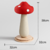 Red Mushroom Sisal Cat Scratcher