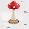 Red Mushroom Sisal Cat Scratcher