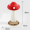 Red Mushroom Sisal Cat Scratcher