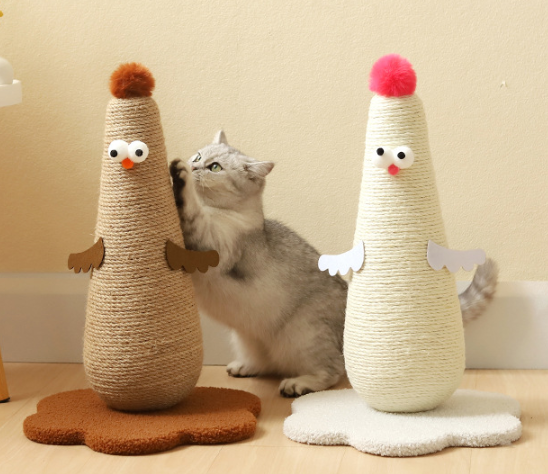 Chick-Themed Upright Cat Tree