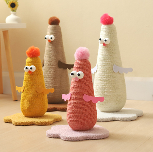 Chick-Themed Upright Cat Tree