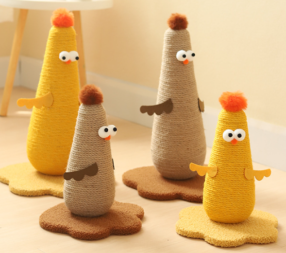 Chick-Themed Upright Cat Tree