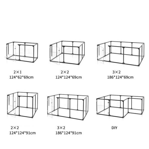 Transparent Acrylic Indoor Dog Enclosure