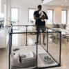 Transparent Acrylic Indoor Dog Enclosure