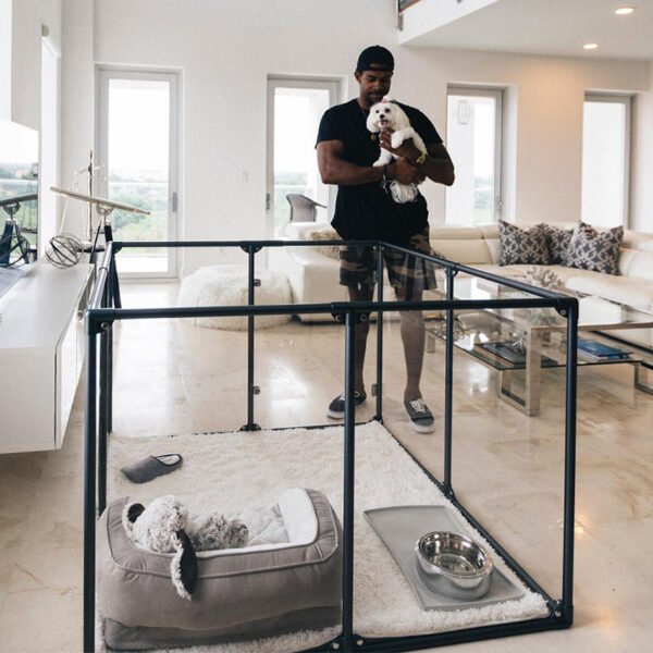 Transparent Acrylic Indoor Dog Enclosure