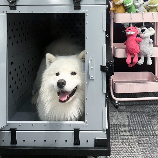 O1CN01kR9PsM2Gt24nvAafN_!!2209175139072-0-cib Collapsible aluminum alloy dog cage for medium to large dogs