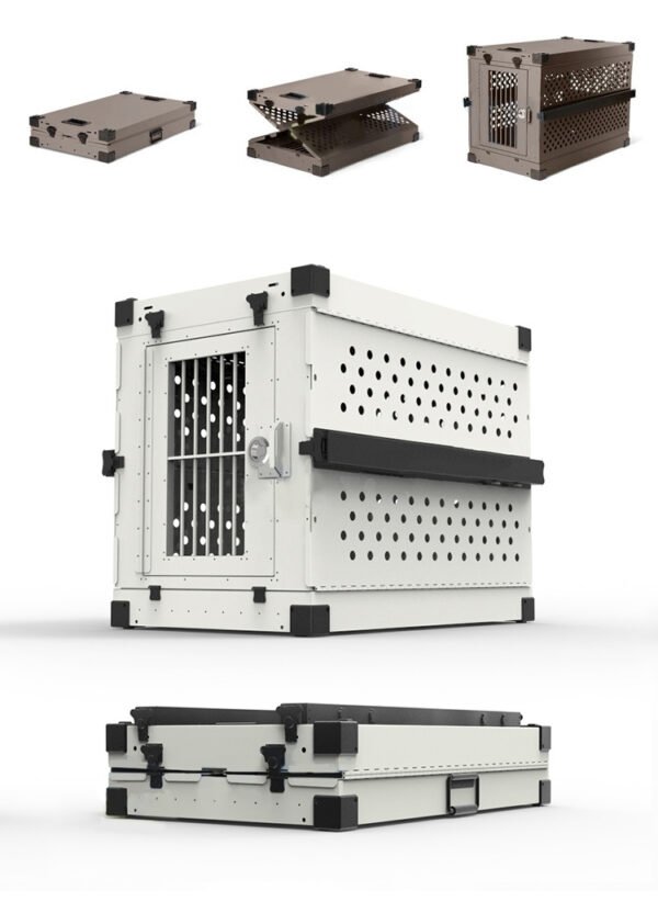 O1CN01zfNEN92Gt1z36VL0J_!!2209175139072-0-cib Collapsible aluminum alloy dog cage for medium to large dogs