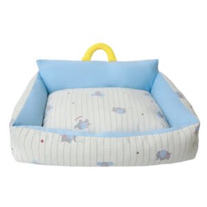 O1CN014AGjGG1TVIYcdmYZM_!!1055682387-0-cib Striped Square Pet Bed