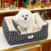 Chanel‑Style Removable Square Pet Bed