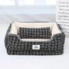 Chanel‑Style Removable Square Pet Bed
